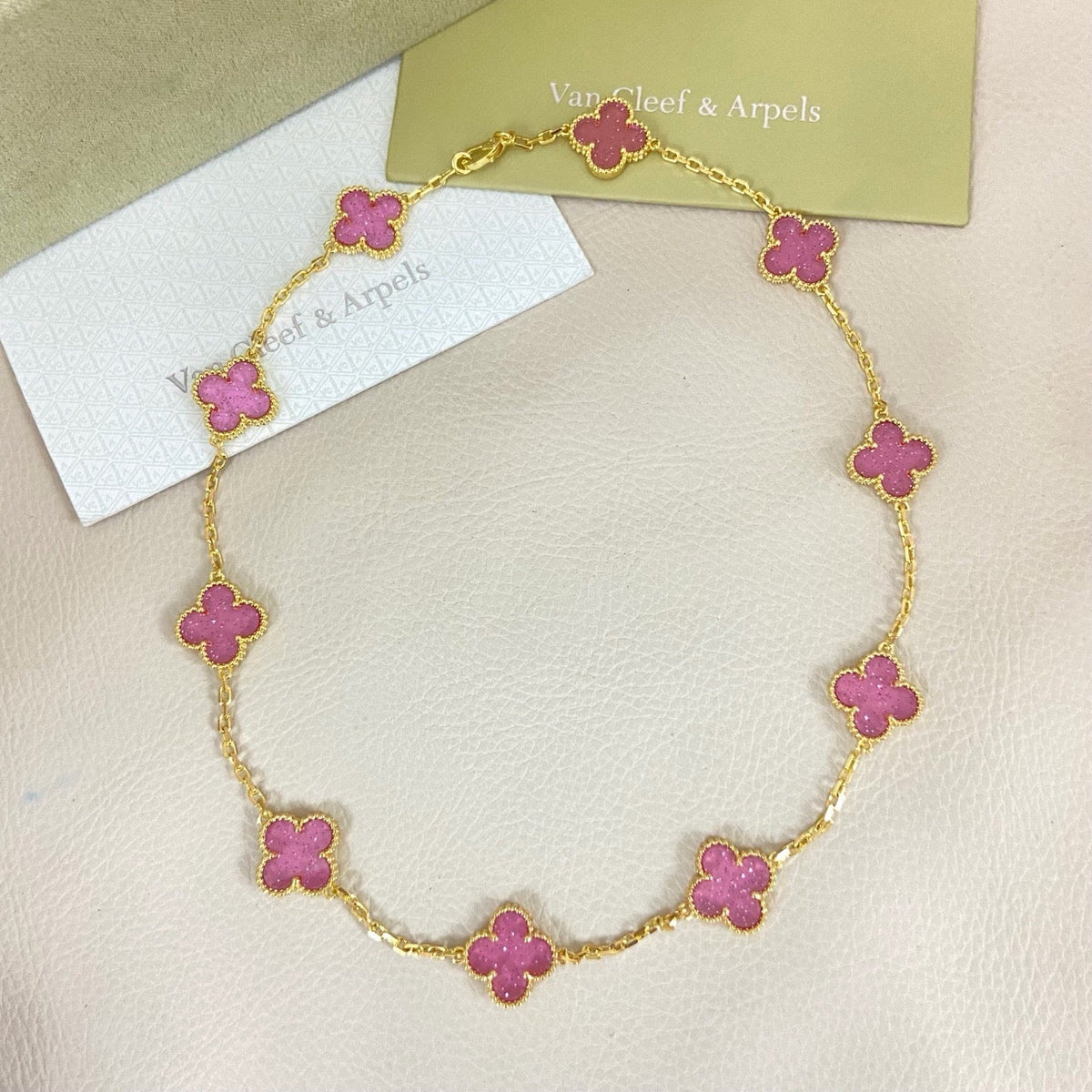 [⭐moonlume]CLOVER 10 MOTIFS  NEW BUBBLE PINK ENAMEL