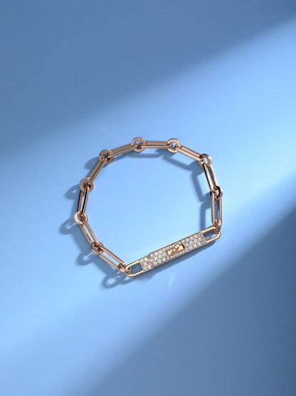 [⭐moonlume]CHAINE BRACELET SMALL MODEL DIAMOND