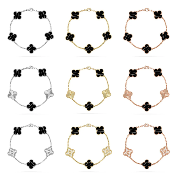 [⭐moonlume] CLOVER 5 MOTIF PULSAR STONE BRACELET COLLECTION