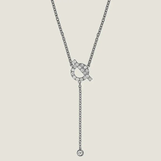 [⭐moonlume]FINESSE SILVER DIAMOND NECKLACE