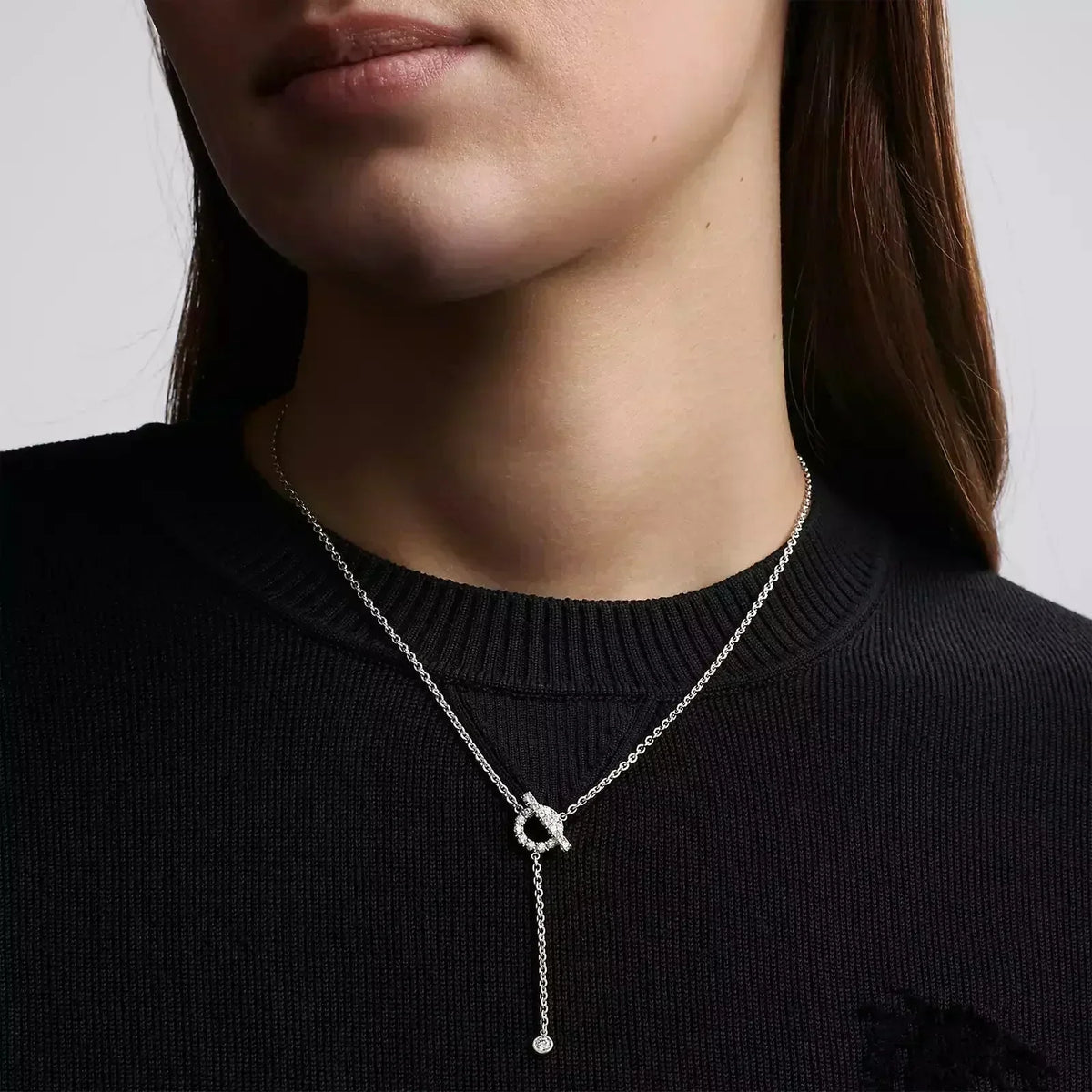 [⭐moonlume]FINESSE SILVER DIAMOND NECKLACE