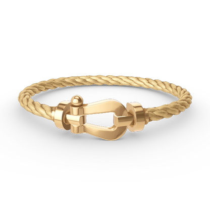 [⭐moonlume]FORCE LARGE HORSESHOE NO DIAMOND BRACELET GOLD