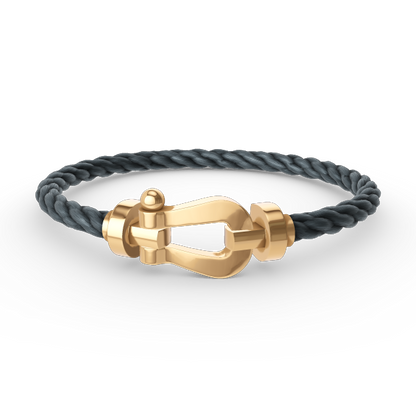 [⭐moonlume]FORCE LARGE HORSESHOE NO DIAMOND BRACELET GOLD