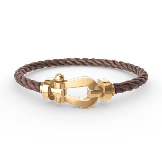 [⭐moonlume]FORCE LARGE HORSESHOE NO DIAMOND BRACELET GOLD