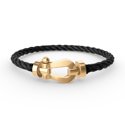 [⭐moonlume]FORCE LARGE HORSESHOE NO DIAMOND BRACELET GOLD