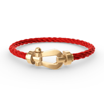 [⭐moonlume]FORCE LARGE HORSESHOE NO DIAMOND BRACELET GOLD
