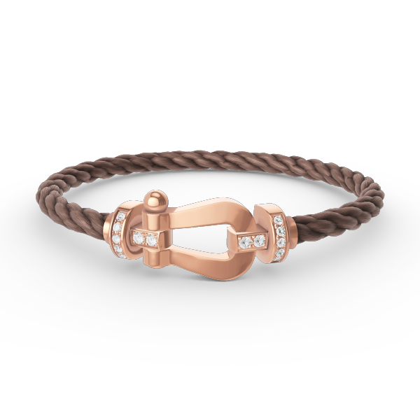 [⭐moonlume]FORCE LARGE HORSESHOE HALF DIAMOND BRACELET ROSE GOLD