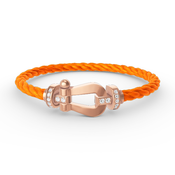[⭐moonlume]FORCE LARGE HORSESHOE HALF DIAMOND BRACELET ROSE GOLD