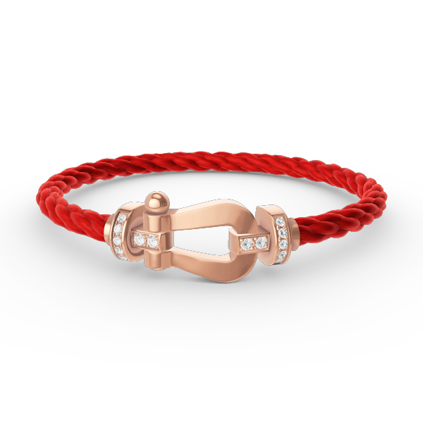[⭐moonlume]FORCE LARGE HORSESHOE HALF DIAMOND BRACELET ROSE GOLD