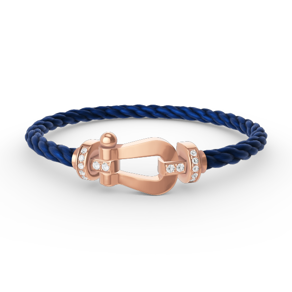 [⭐moonlume]FORCE LARGE HORSESHOE HALF DIAMOND BRACELET ROSE GOLD