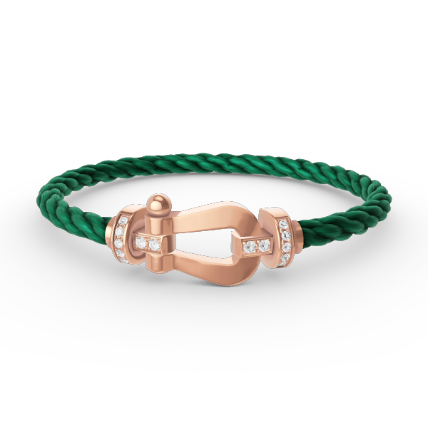 [⭐moonlume]FORCE LARGE HORSESHOE HALF DIAMOND BRACELET ROSE GOLD