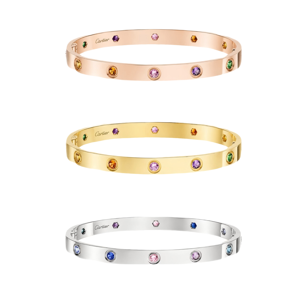 [⭐moonlume] 2026 RAINBOW LOVE BRACELET 6.1MM  10 DIAMONDS