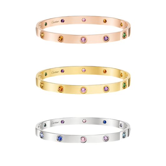 [⭐moonlume] 2026 RAINBOW LOVE BRACELET 6.1MM  10 DIAMONDS