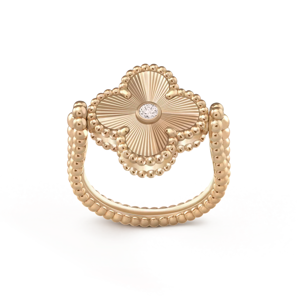 [⭐moonlume]CLOVER RIVERSIBLE ROSE GOLD RING