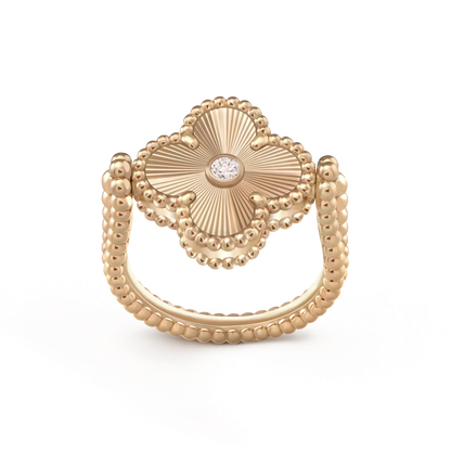 [⭐moonlume]CLOVER RIVERSIBLE ROSE GOLD RING