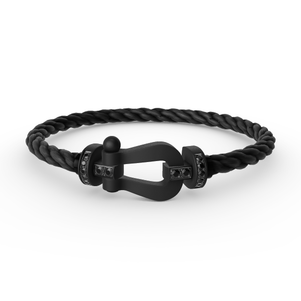 [⭐moonlume]FORCE LARGE SERIES HORSESHOE BLACK SAMURAI BRACELET
