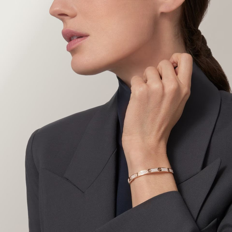 [⭐moonlume]LOVE BRACELET 4.8MM DIAMOND-PAVED