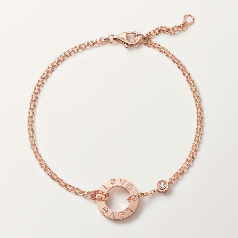 [⭐moonlume]LOVE BRACELET 2 DIAMOND