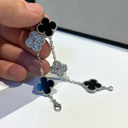 [⭐moonlume] CLOVER 5 MOTIF ONYXS BRACELET COLLECTION