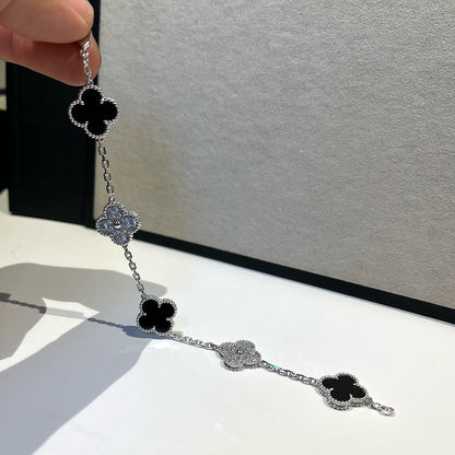 [⭐moonlume] CLOVER 5 MOTIF ONYXS BRACELET COLLECTION
