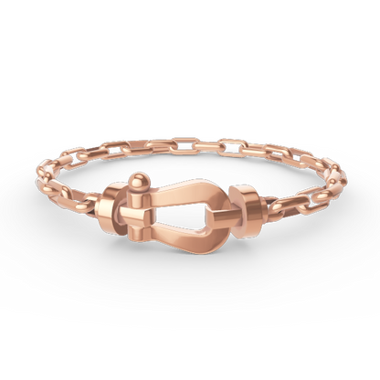 [⭐moonlume]FORCE LARGE HORSESHOE CLASP  METAL BRACELET