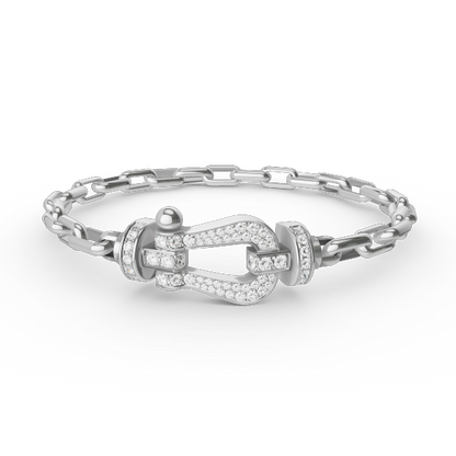 [⭐moonlume]FORCE LARGE HORSESHOE CLASP  METAL BRACELET