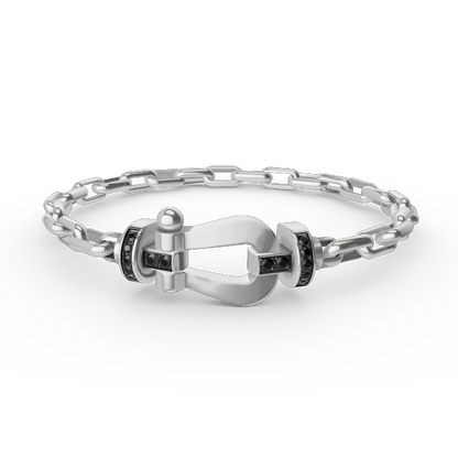 [⭐moonlume]FORCE LARGE HORSESHOE CLASP  METAL BRACELET