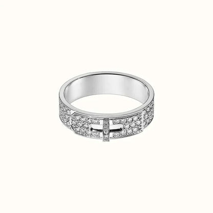 [⭐moonlume]KELLY SILVER DIAMOND RING