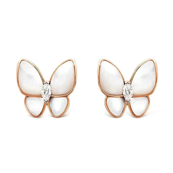 [⭐moonlume]BUTTERFLY MOP DIAMOND EARRINGS
