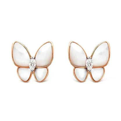 [⭐moonlume]BUTTERFLY MOP DIAMOND EARRINGS