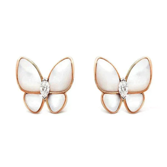 [⭐moonlume]BUTTERFLY MOP DIAMOND EARRINGS