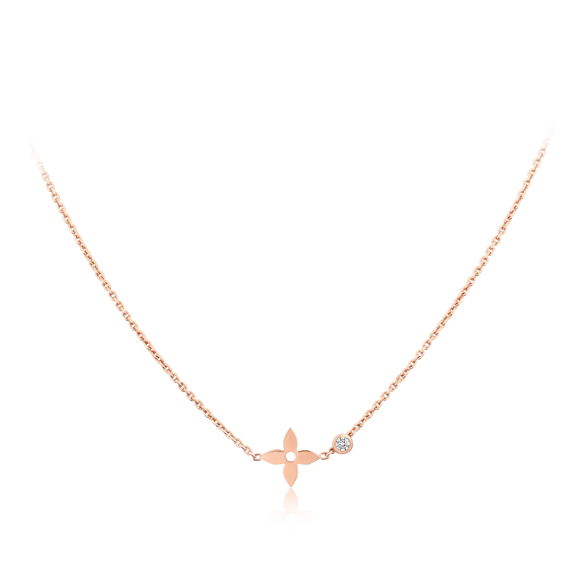 [⭐moonlume]BLOSSOM PENDANT PINK GOLD AND DIAMOND