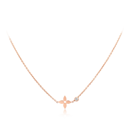 [⭐moonlume]BLOSSOM PENDANT PINK GOLD AND DIAMOND