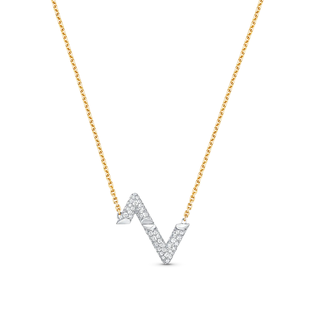 [⭐moonlume]VOLT SILVER DIAMOND PEDANT NECKLACE