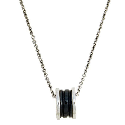 [⭐moonlume]ZERO 1 BLACK CERAMIC SILVER NECKLACE