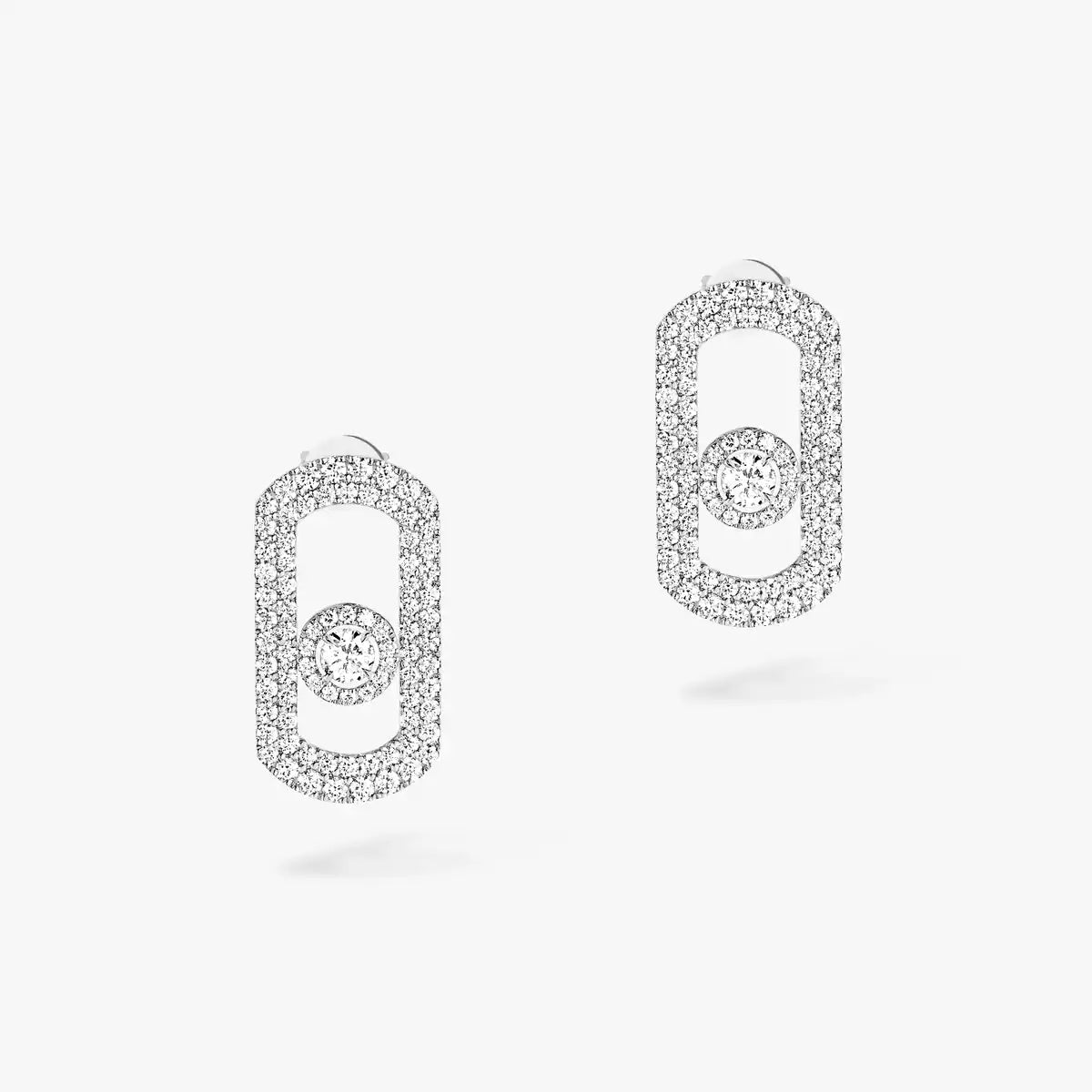 [⭐moonlume]So Move Pave_-Set Diamond Earrings in Silver