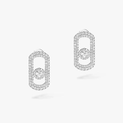 [⭐moonlume]So Move Pave_-Set Diamond Earrings in Silver