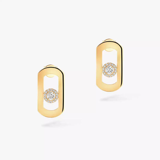 [⭐moonlume]So Move Diamond Earrings in Yellow Gold
