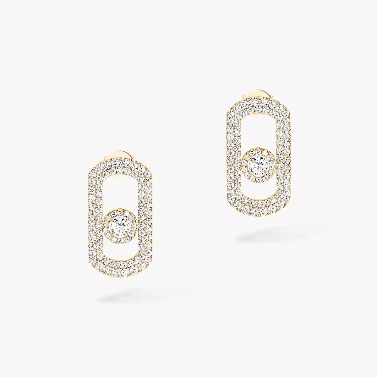 [⭐moonlume]So Move Pave_-Set Diamond Earrings in Silver