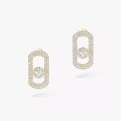 [⭐moonlume]So Move Pave_-Set Diamond Earrings in Silver