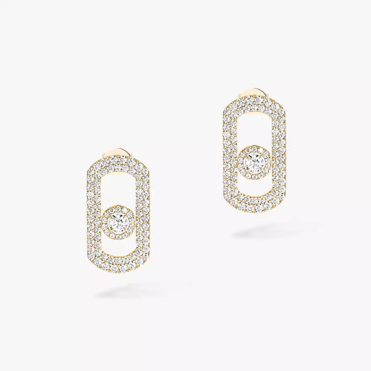 [⭐moonlume]So Move Pave_-Set Diamond Earrings in Silver