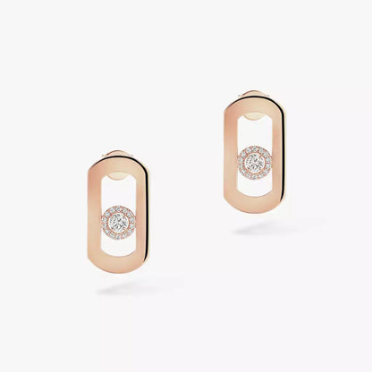[⭐moonlume]So Move Diamond Earrings in Yellow Gold