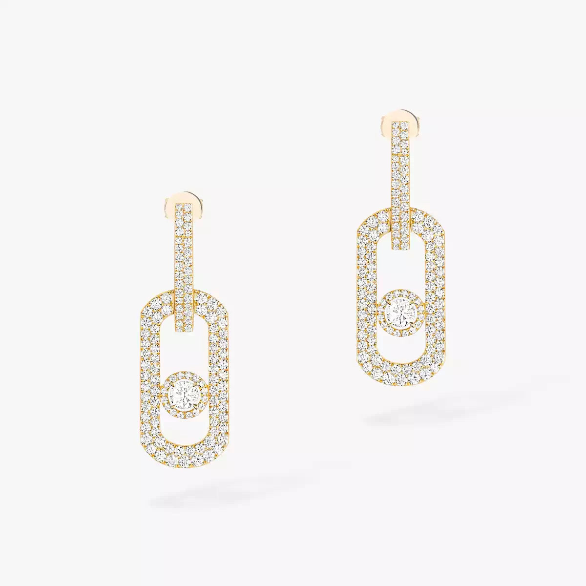 [⭐moonlume]So Move XL Pave_-Set Diamond Pendant Earrings