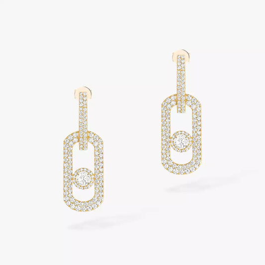 [⭐moonlume]So Move XL Pave_-Set Diamond Pendant Earrings