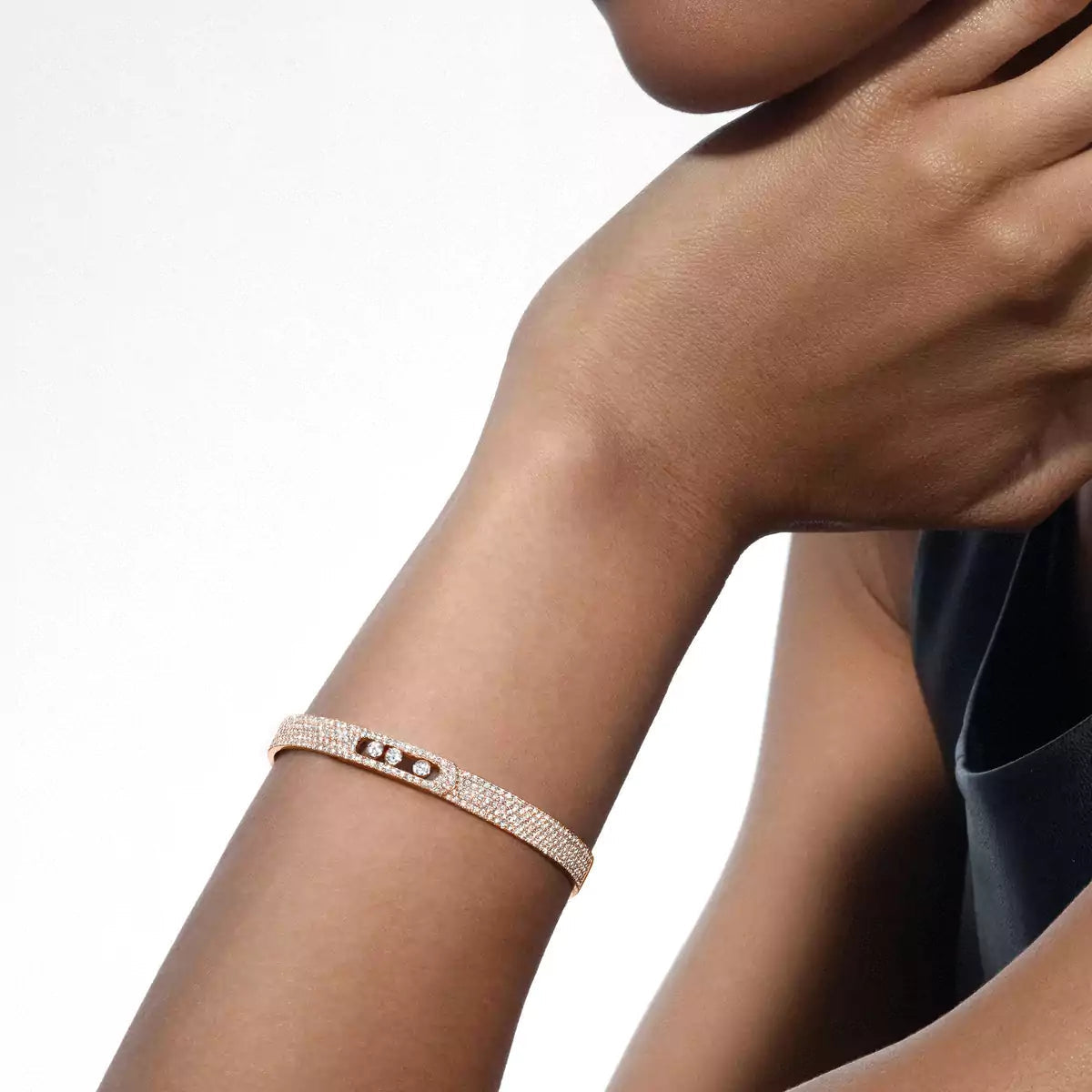 [⭐moonlume]Move Noa Full Pavé Diamond Bangle Bracelet