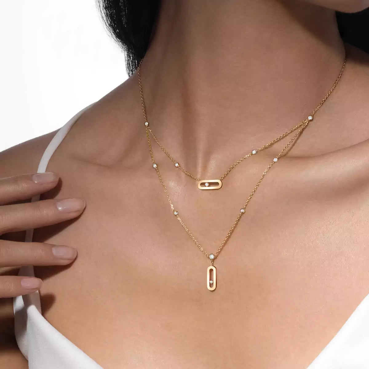 [⭐moonlume] Move Uno Diamond Necklace
