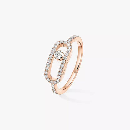 [⭐moonlume]Move Uno Diamond Ring in Gold