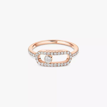 [⭐moonlume]Move Uno Diamond Ring in Gold
