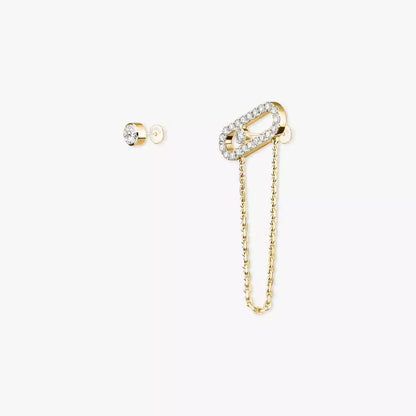 [⭐moonlume]Move Uno Diamond Earrings