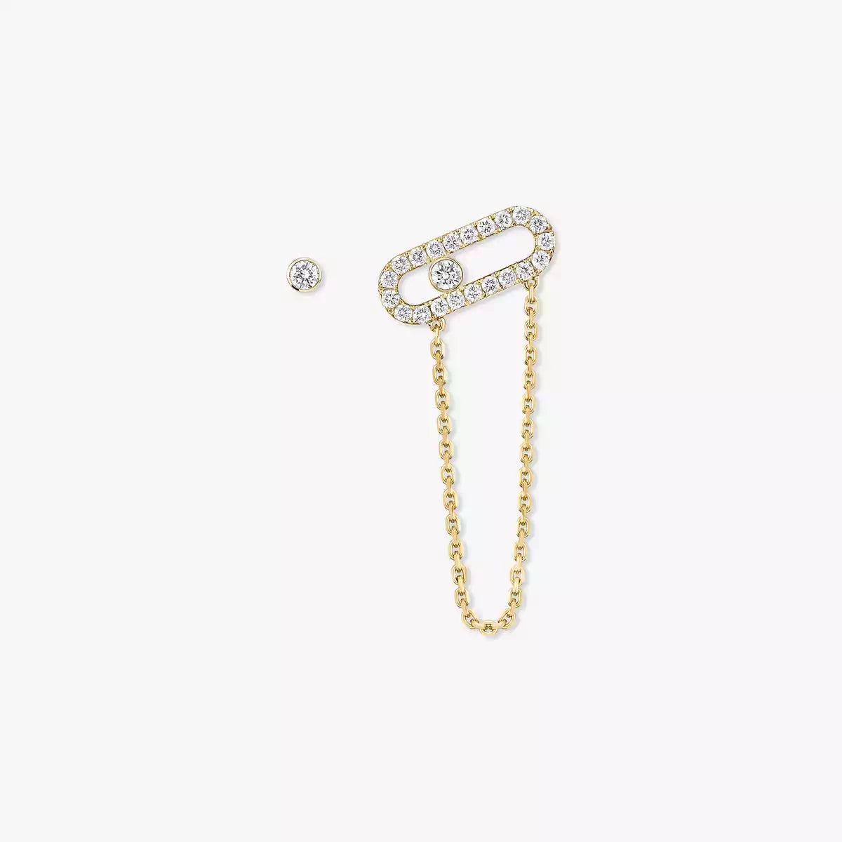 [⭐moonlume]Move Uno Diamond Earrings